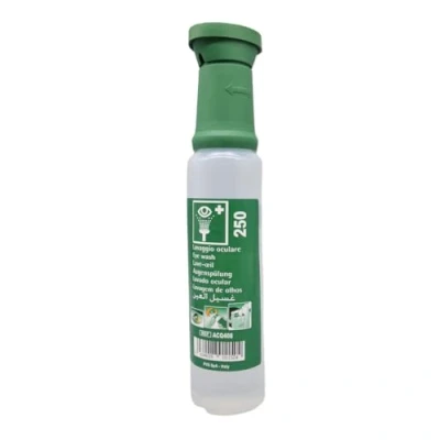 Image de NaCl 0,9 % Douche ophtalmique d&#039;urgence 250 ml, solution saline stérile (0,9 %), de rinçage pour les yeux, oculaire, flacon yeux