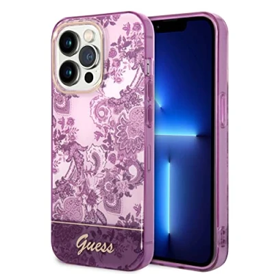Image de Guess Coque de téléphone pour iPhone 14 Pro Max en Fuchsia I