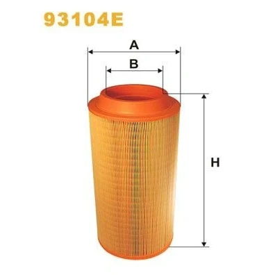 Image de WIX FILTERS 93104E Filtre à air 400 192 Cartouche filtrante