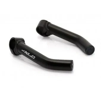 Image de Bar Ends VTT coudé XLC BE 01 noir mat Aluminium 6061 T6 Mixte