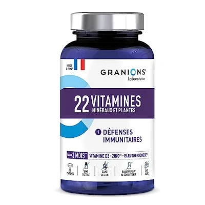 Image de Laboratoire des Granions® 22 Vitamines Minéraux et Plantes Défenses Immunitaires
