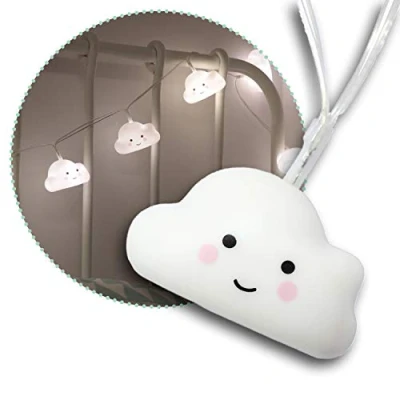 Image de reer lumilu String Light Cloud 52180 Jolie guirlande lumineuse avec nuages pour chambre d&#039;enfant, cadeau d&#039;anniversaire garçons et filles Blanc