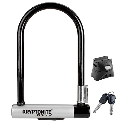 Image de Kryptonite Kryptolok ATB W/Flexframe U Bracket Locks Mixte Adulte, 5&quot; x 9&quot; 12.7mm