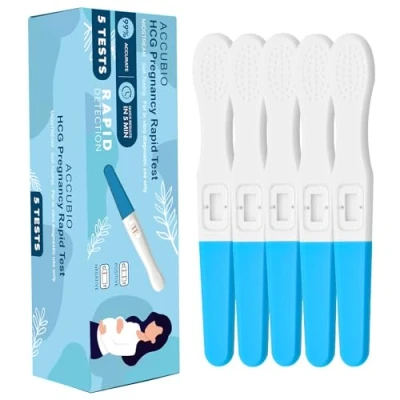 Image de Test de Grossesse, D&#039;urine HCG à Détection Précoce, Résultat en 5 Minutes, Plus 99% Fertilité Précis, une Rapide la Maison Supplémentaire, 25mIU/ml pack