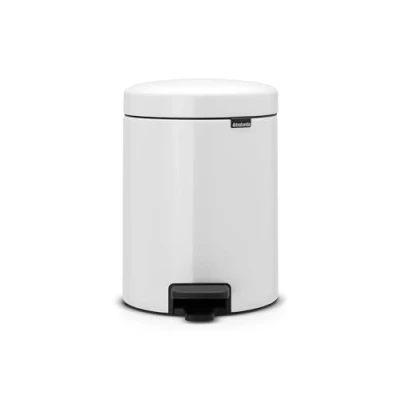Image de Brabantia Poubelle à pédale, Blanc, 5 L