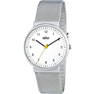 Image de Braun BN0031WHSLMHL Montre Quartz Analogique Femme Bracelet Acier Inoxydable Argent