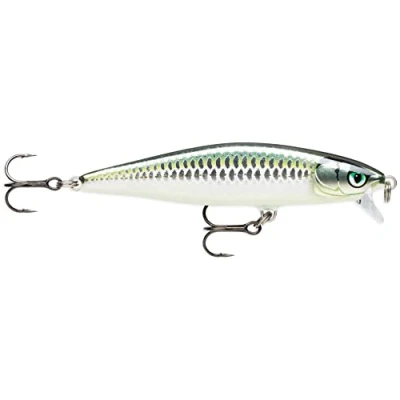 Image de Rapala Leurre de Pêche Flat Rap Matériel avec Construction Balsa d&#039;eau Douce Flottant Profondeur Nage 1,8m Taille 8cm / 7g Fabriqué en Estonie Bleak