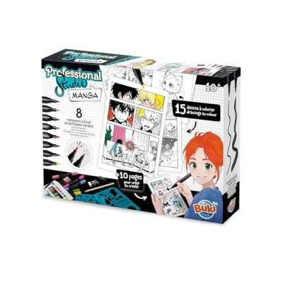Image de Buki Professional Studio carnet de Mangas avec 8 feutres à Alcool, 5439