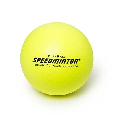 Image de Speedminton Gel structurant Playball, 12 cm Balle en Mousse, Mixte, 12cm, Jaune Fluo,