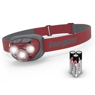 Image de Energizer Lampe Frontale LED Vision HD+ Focus, Puissante 315 Lumens, Résistante à l&#039;Eau, Piles Incluses [Exclusivité Amazon]