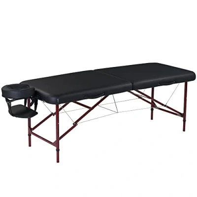 Image de Master massage Zephyr Table de en aluminium léger Noir 71 cm