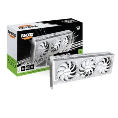 Image de GeForce Inno3D RTX 5080 X3 OC White 16GB GDDR7 DLSS 4