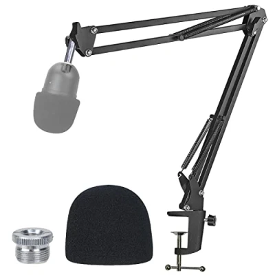 Image de YOUSHARES Razer Seiren Mini Support, Professionnel X Bras avec Bonnette Micro en Mousse Améliorant la Qualité Sonore pour Microphone à Condensateur