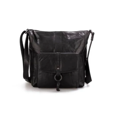 Image de Spikes &amp; Sparrow Sierra Crossover en cuir Noir, Western