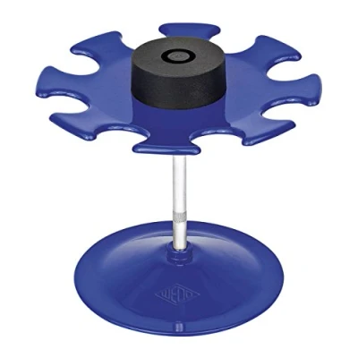 Image de Wedo 064803 Porte tampons à 8 compartiments Rond Bleu