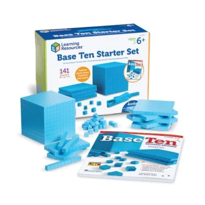 Image de Learning Resources Kit d’introduction à la base 10 en plastique rainuré