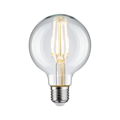 Image de Paulmann 28956 Ampoule LED Globe Filament G80 7.5W Classique Transparent 2700K Blanc Chaud E27