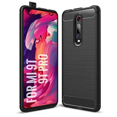 Image de SCL Xiaomi Mi 9T Coque pour / Pro, de Protection en Fibre Carbone Série Exquise avec Technologie Anti Rayures et D&#039;absorption Chocs Noir