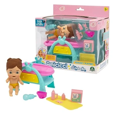 Image de Cicciobello Amis Nursery Time Pipi Playset des pour Changer Leur Couche Confortablement, Les Enfants À partir de 3 Ans, Amc02000, Giochi Preziosi