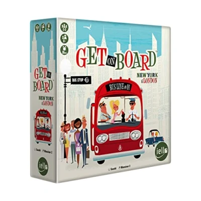 Image de IELLO Montez à Bord Jeu de société À partir 8 Ans 2 5 Joueurs Temps 30 Minutes, Multicolore, CSGGETBOARD