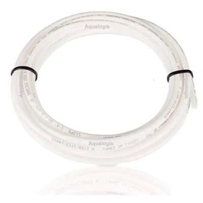 Image de Tuyau à eau blanc de 5 m (9,5 mm l&#039;extérieur) pour systèmes d&#039;osmose inverse, réfrigérateurs, machines café expresso, distributeurs, filtres eau.