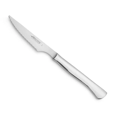 Image de Arcos Couteaux de Table Couteau à Steak Monobloc d’Une Seule pièce en Acier Inoxydable 100 mm Couleur Argent