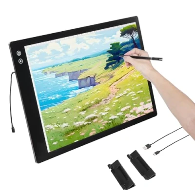 Image de VEVOR LED lichttafellamp Tablet A2 Tracing Pad Oplaadbare lichtbak