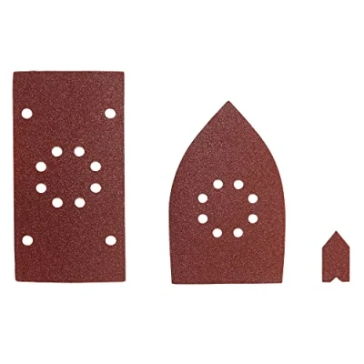 Image de RYOBI Assortiment 30 abrasifs pour ponceuses EMS180RV / RMS180 RMS170 (10 x 1/3 feuille + 10 triangles doigts) SMS30A