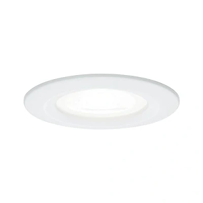 Image de Paulmann 92978 LED Nova rond incl. 1x6,5 watts projecteurs Blanc dépoli spot Alu zinc lampe encastrée 4000 K GU10, 6.5 W, 1 Stück (1er Pack)