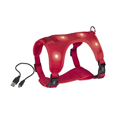 Image de Nobbys 8075001 Flash en Maille Harnais de sécurité LED Rouge Petite