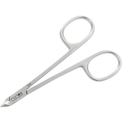 Image de REMOS Pince à cuticules en forme de ciseaux tranchant 4 mm acier inoxydable 10 cm
