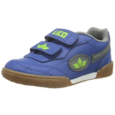 Image de Lico Bernie V, Chaussures Multisport Indoor Mixte Enfant, Bleu (Marine/Grau/Lemon Marine/Grau/Lemon), 25 EU