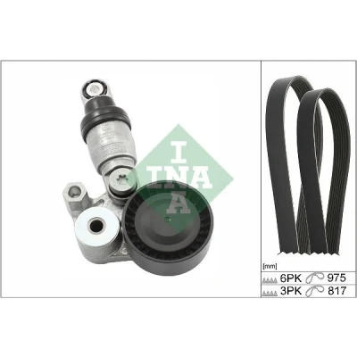 Image de INA 529 0540 10 Jeu de courroies trapézoïdales à nervures Contrôler et changer roue libre alternateur si nécessaire MAZDA: 6 Berline, CX 5 I