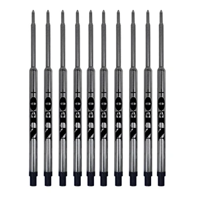 Image de Ensemble de recharges pour stylo à bille Waterman Recharge pointe moyenne. SET OF 10 BLACK INK