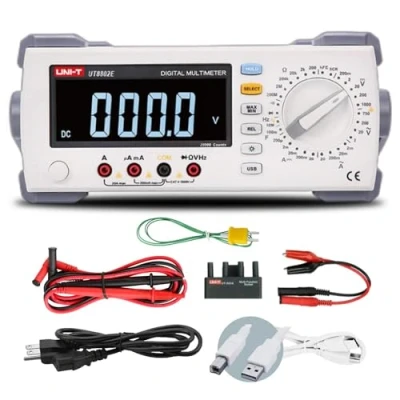 Image de UNI T UT8802E Multimètre numérique 200 000 points 100 kHz Réponse en fréquence Résolution de lecture 5 K rdgs/s Taux test le plus rapide (UT8802E)