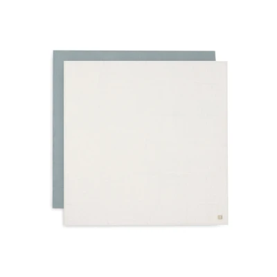Image de Jollein Lange Gaze de Coton Large 115x115cm Sea Green/Ivory 2 Unités