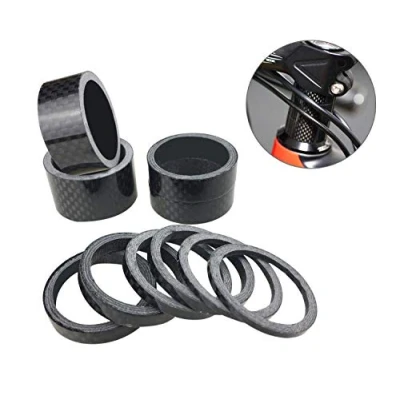 Image de PLATT entretoise de Direction Carbone rondelles Potence pour Velo Route et VTT 1 1/8&quot; (10PCS)
