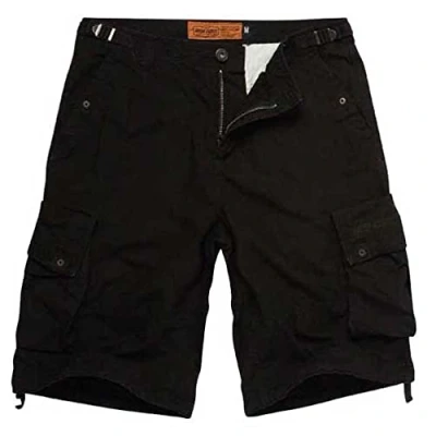 Image de West Coast Choppers Short Cargo Caine Indéchirable Homme Noir XL 100% Coton