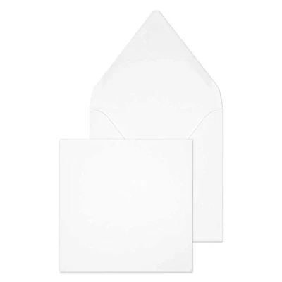Image de Blake Purely Everyday 155 x mm 90 g/m² Enveloppes Carrées d&#039;Invitation Gommée Rabat Pointu (ENV2255) Blanc Boîte de 500
