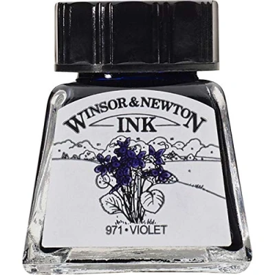 Image de Winsor &amp; Newton Encre à Dessiner Flacon 14ml 688 Violet Série 1