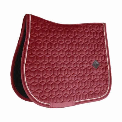 Image de Kentucky Tapis de Selle Velvet Saut Bordeaux Poney