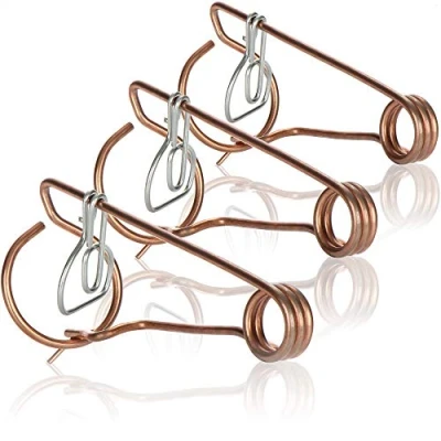 Image de com four® 3X piège à campagnols Forme Bavaroise en Fil d&#039;acier cuivré env. 15,5 x 8 5,5 cm piege a Taupe (03 pièces Bavaroise)