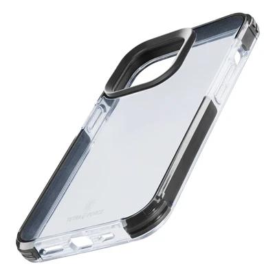 Image de cellularline Tetra Force Strong Guard iPhone 15 Plus Étui Flexible Ultra Protecteur, Anti Choc avec Technologie antibactérienne intégrée Transparent