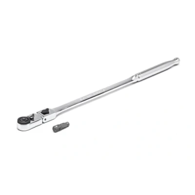Image de GearWrench 81030 Cliquet À Tête Mince Et Flexible Avec Verrouillage Rapide Libération Rapide, Entraînement De 1/4 Pouce 6,35 Mm, 72 Dents, 12 Pouces 304,8 Mm