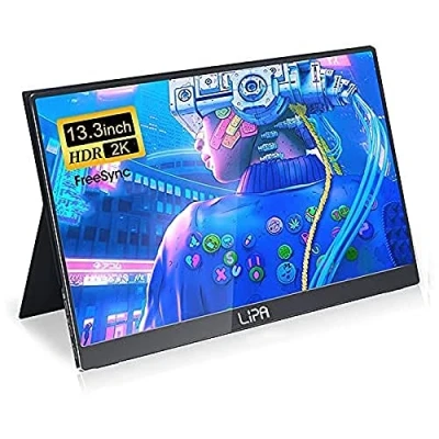 Image de Lipa HDR 50 Moniteur portable 2K 13.3 Écran d&#039;ordinateur HDMI 2x USB C Neuf