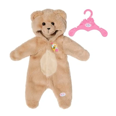 Image de BABY born Tenue d’ours 836088 Grenouillère pour Ours avec matière très douce, les poupées de 43 cm Convient aux enfants dès 3 ans