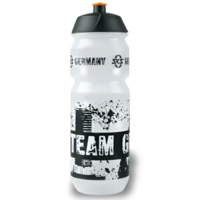 Image de SKS Germany Team Bottle Large Gourde de 750 ML au Design Sportif (Accessoire pour Tous Les Porte bidons Courants, Valve Push Pull Anti Fuite, Forme Ergonomique, Bouchon Amovible)
