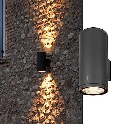 Image de SLV ENOLA ROUND L UP/DOWN 1003441 Applique LED extérieure intégrée 53 W anthracite