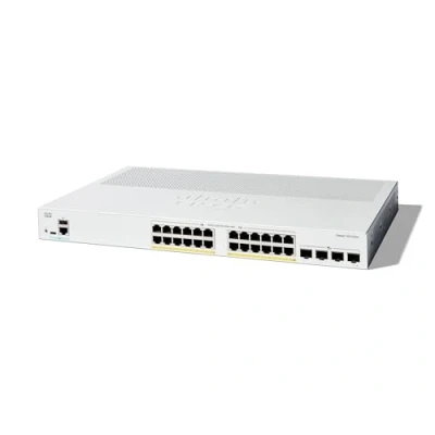 Image de Cisco Commutateur administrable Catalyst 1300 24P 4X, 24 Ports GE, PoE, SFP 4x10GE, Garantie limitée à Vie (C1300 4X)