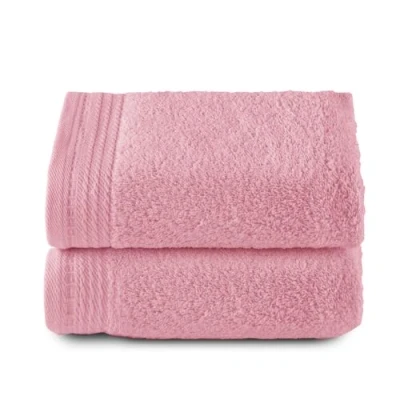 Image de Top Towel Premium Grandes Serviettes de Bain 2 essuie Mains 50 x 100 cm 100% Coton 600 grammes Corail